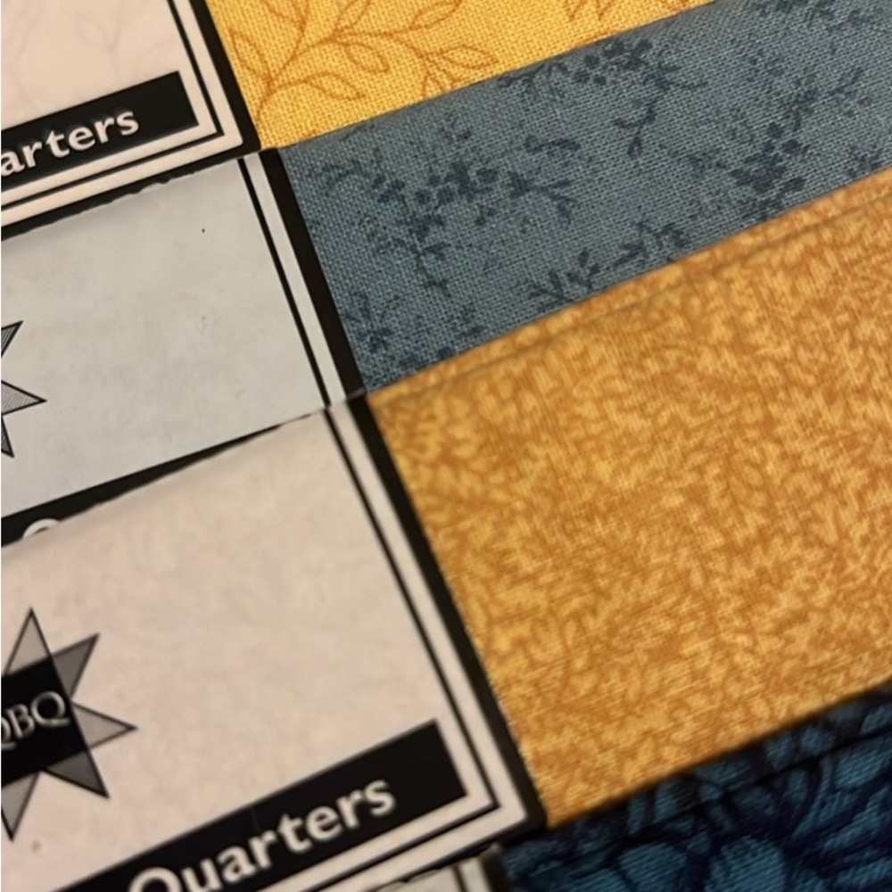Coordinating Fabric Quarters for Quilting or Crafts. 2 sets of 6
